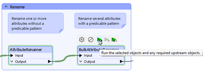 Run the workspace to the BulkAttributeRemover